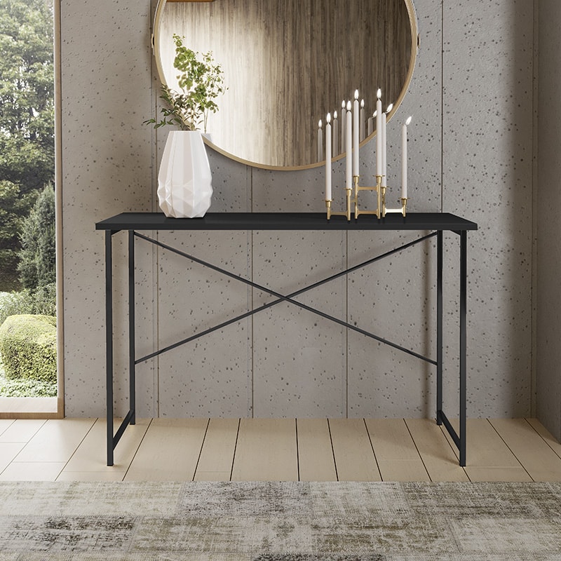 Aparador Steel 76 cm Estilo Industrial com Pés em Aço