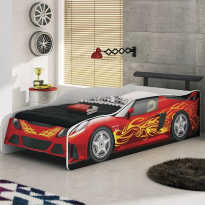 Cama Quarto Carro Sport Car Infantil