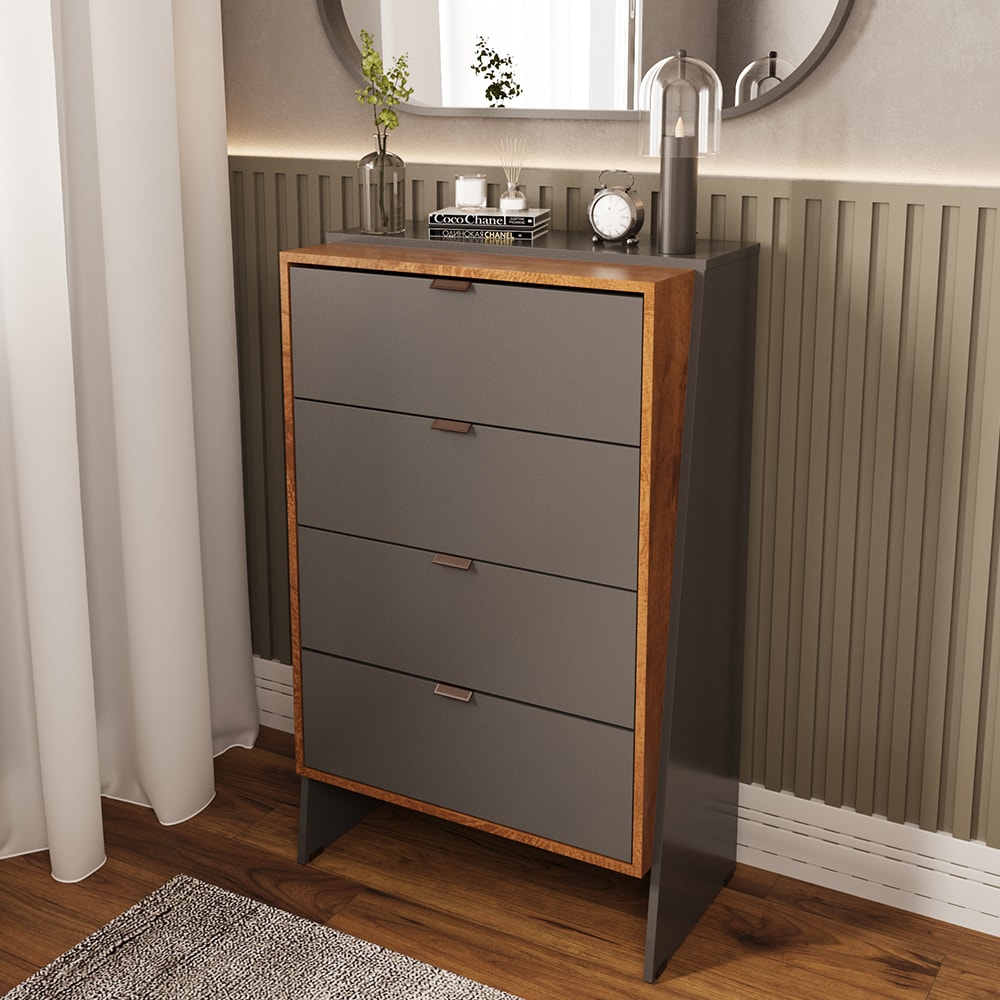 Cômoda Aurora Quarto com 4 Gavetas