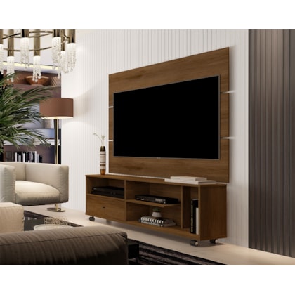 Conjunto Sala Painel Atlas TV 55 Pol. Buffet Quartzo - Loja DoceLar