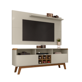 Conjunto Sala Rack Larimar Painel Chanel TV Até 50 Pol.