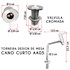 Gabinete Banheiro Nero Cuba Preto Torneira AA05 e Valvula