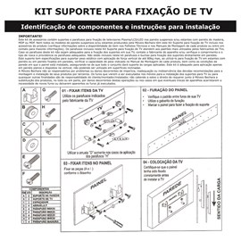 Kit 10 Suportes P/ Tv Fixo Parede Painel Universal 32 a 71