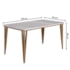 Kit de Mesa de Jantar Safira 160x90cm com 6 Cadeiras Cristal