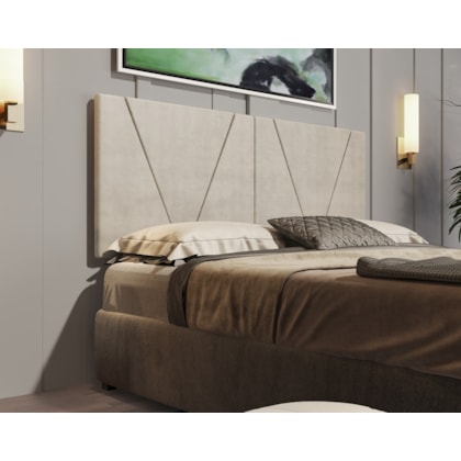 Painel Cabeceira Estofada Nobre para Cama King 195 cm