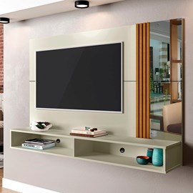 Painel Sala Titan 160cm para TV até 60 Polegadas com Espelho