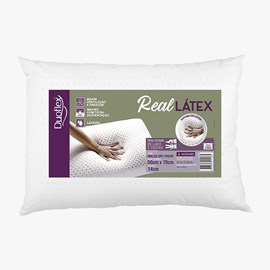 Travesseiro Antialérgico Real Latex 100% 50x70 Duoflex