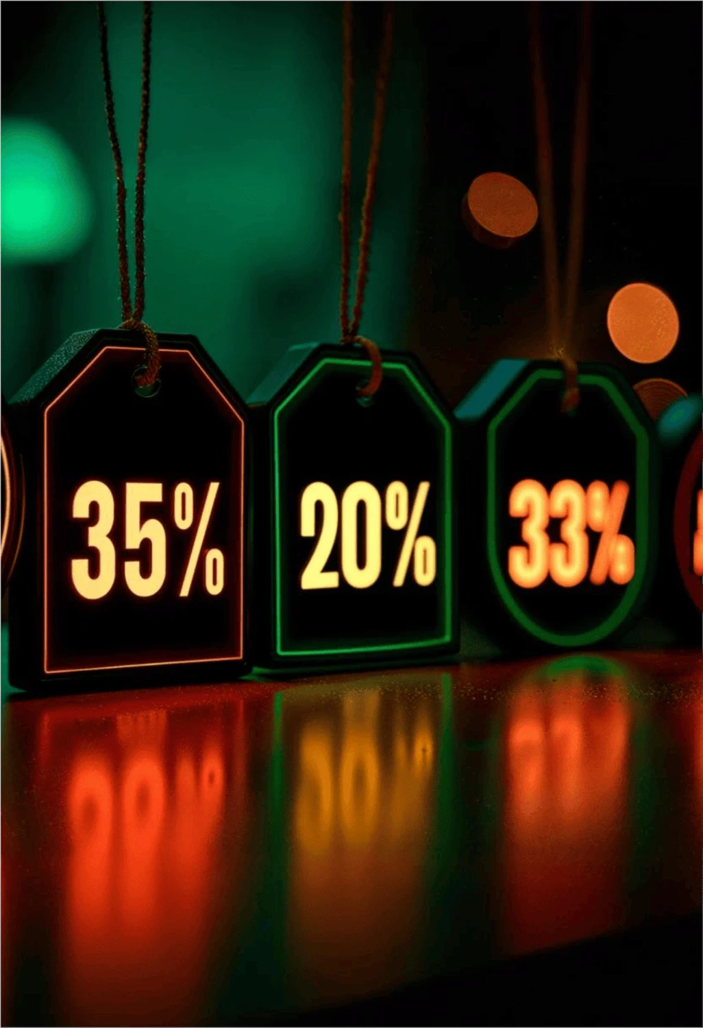 Imagem com vários preços simbolizando produtos em promoção
